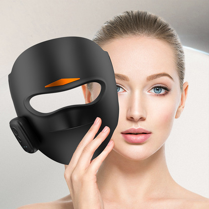 定制3D立体光子面罩磁吸无线LED红蓝黄光850nm美容仪跨境美容面罩